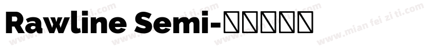 Rawline Semi字体转换